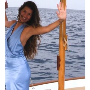 Zara Satin Effect Midi Dress